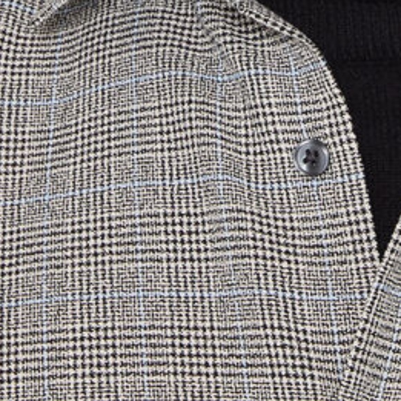 Plaid Refined Twill Shirt - New With Tags - NEVER WORN - Grey Multi - Picture 4 of 6